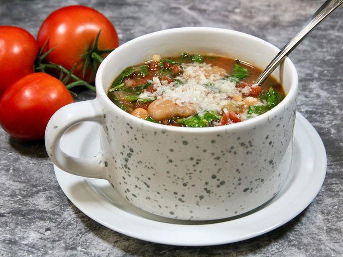 Quick Tomato and Bean Soup Provencal